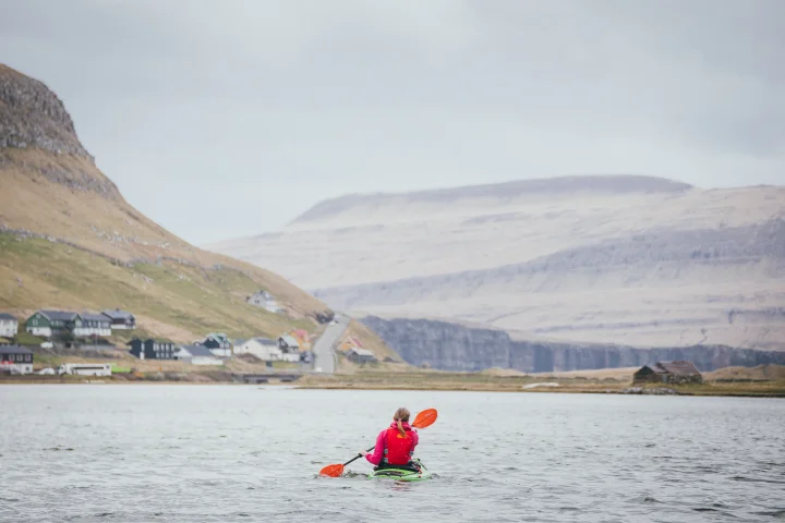 Kayak on lake Sandsvatn